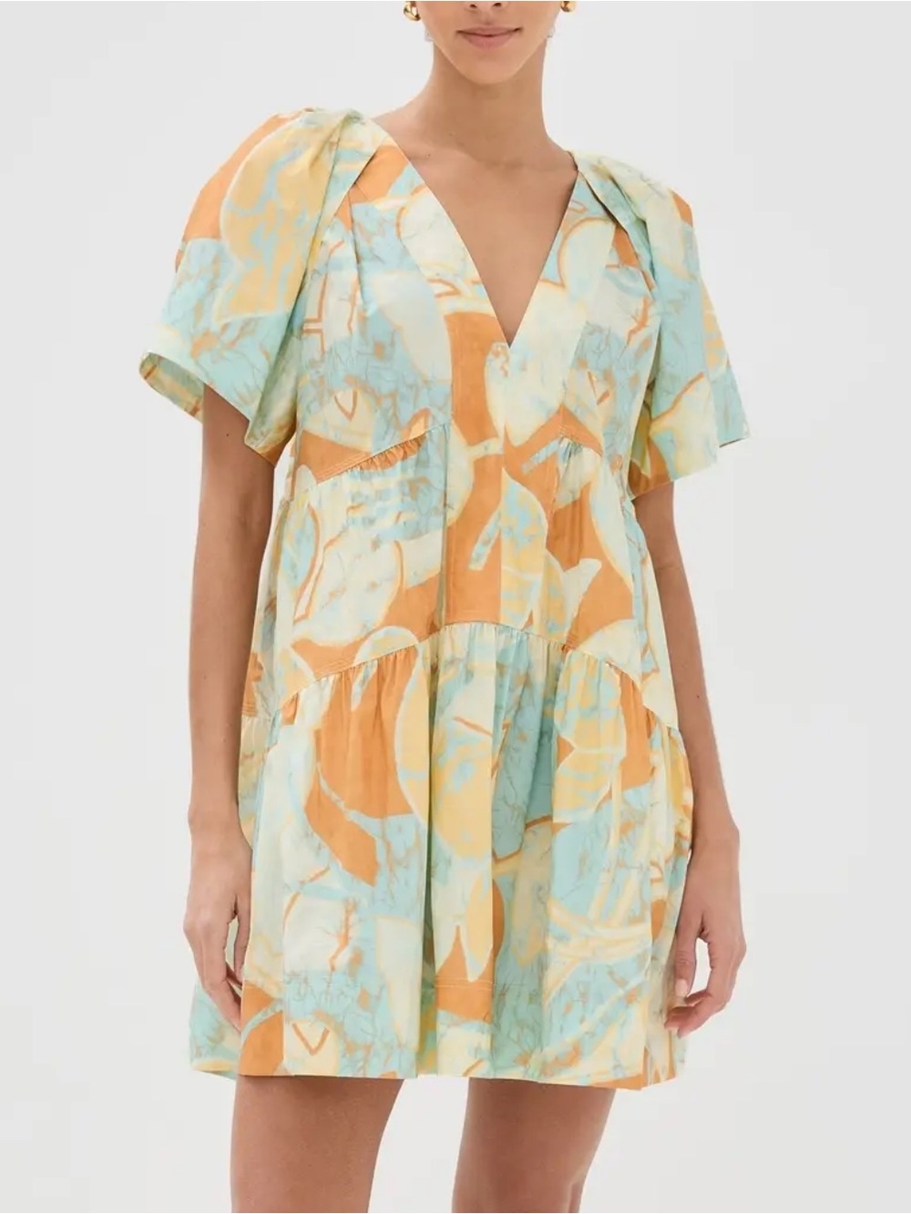 A.L.C. Camila Dress in Cumin/Sea Glass